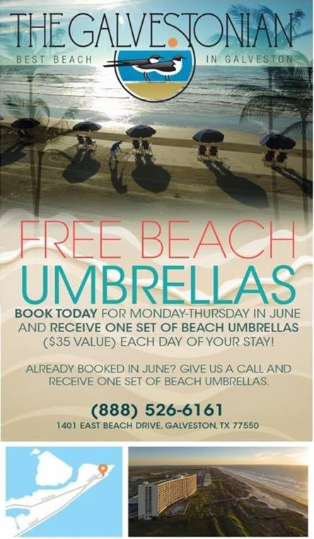 Galvestonian free umbrellas