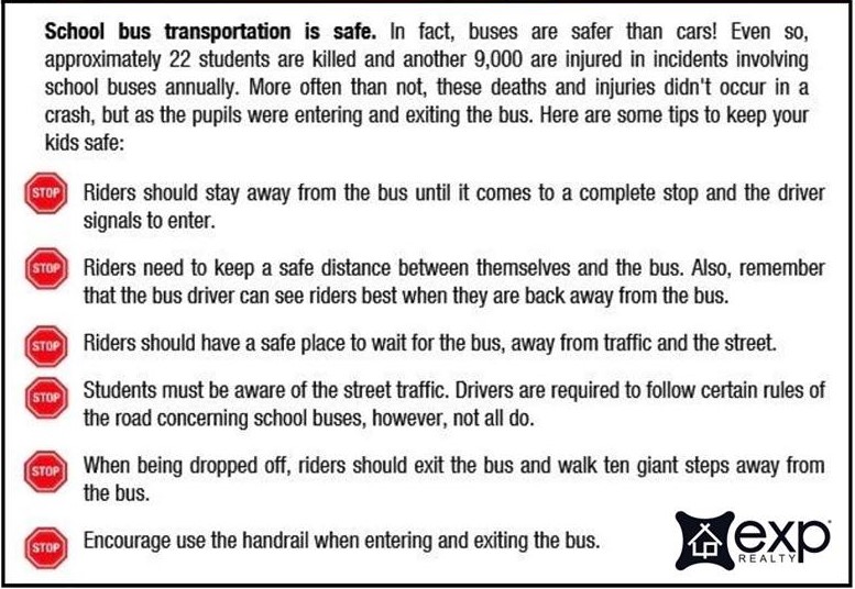 School bus tips