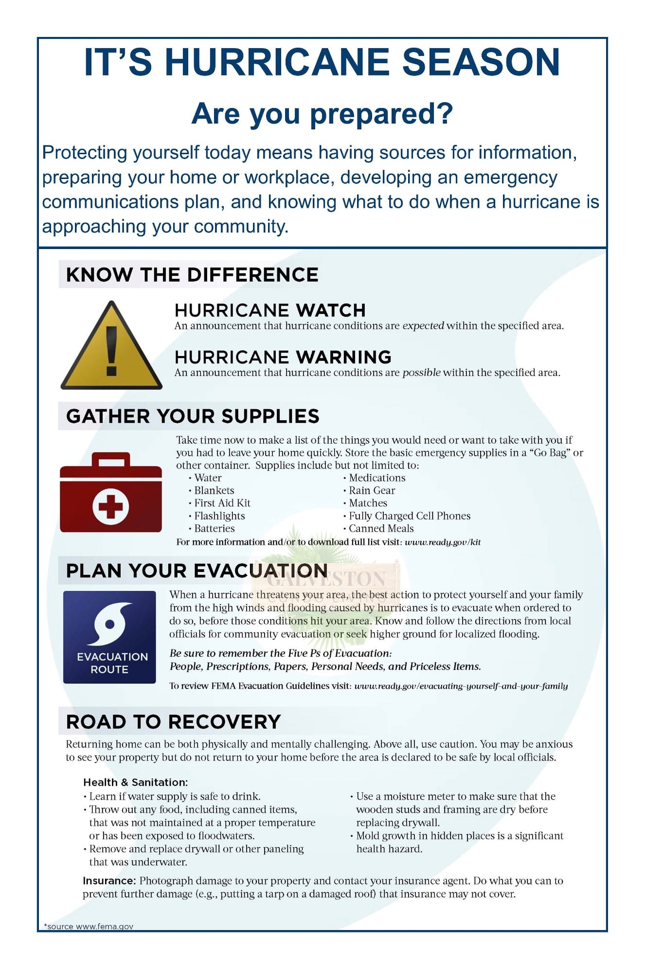 Hurricane preparedness tips