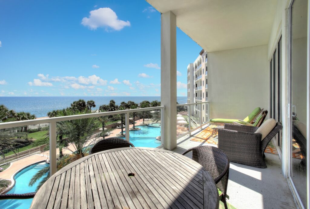 4th Floor Balcony at Diamond Beach Resort Condominiums