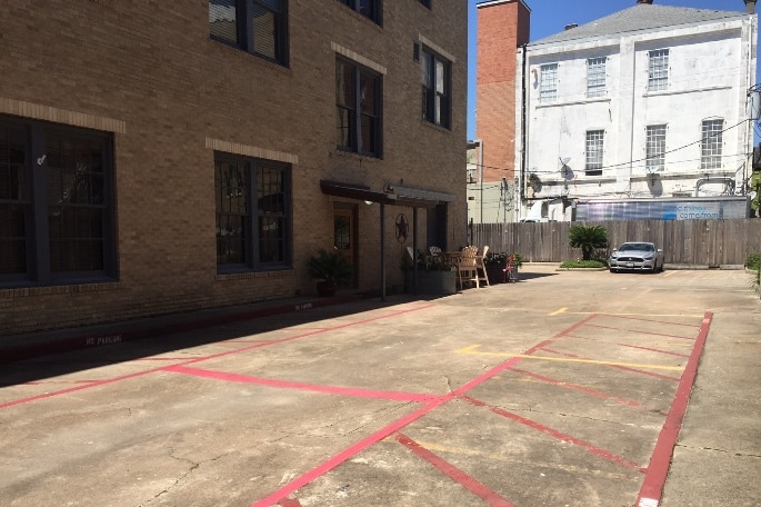 Galveston Electric Company Lofts parking
