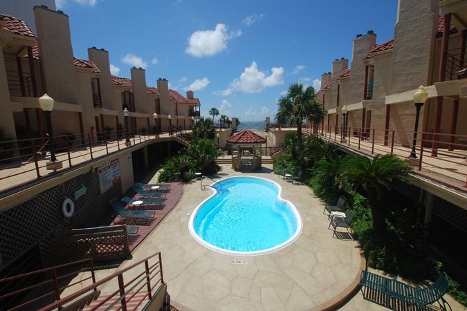 Palms Condominiums pool area