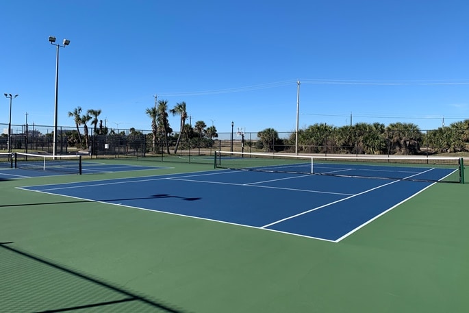 Islander East Condominiums tennis courts