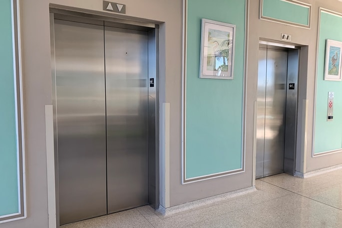 The Galvestonian Condominiums elevators