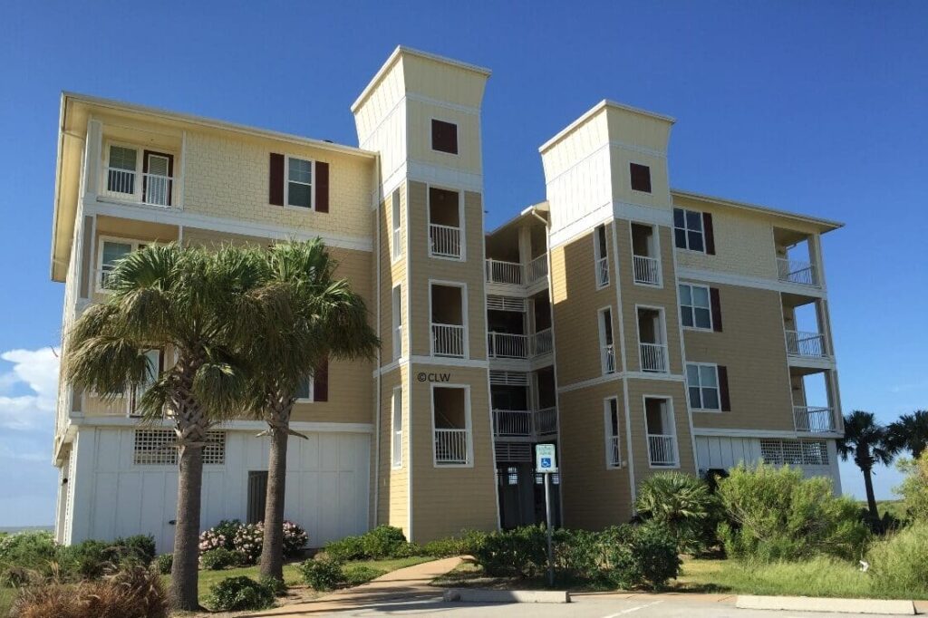 Photo of exterior of building at Pointe West Condominiums