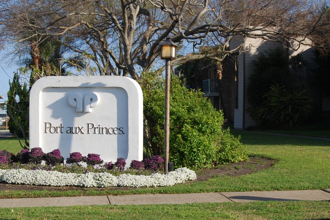 Photo of sign at Port Aux Princes Condominiums