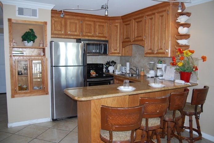 Photo of kitchen at Seascape Condominiums