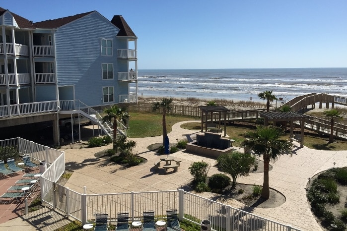 Photo of view of Gulf from Seascape Condominiums