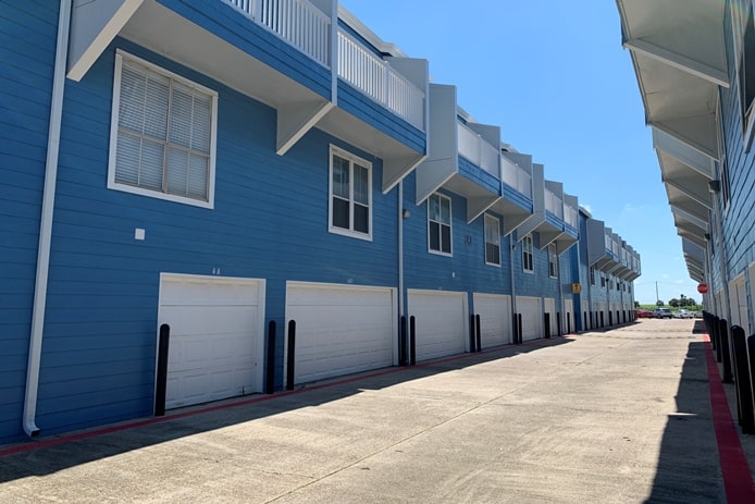 Photo of garages at Palms At Cove View Condominiums