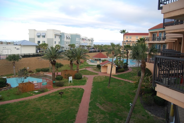 Photo of swimming pool and grounds at Maravilla Condominiums