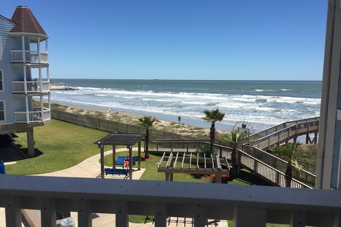 Photo of view of Gulf and Seascape property from condo at Seascape Condominiums