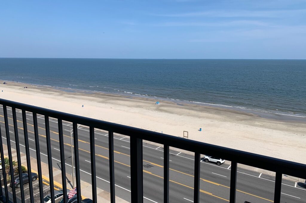 Photo of beachfront and Gulf of Mexico from By The Sea Condominiums